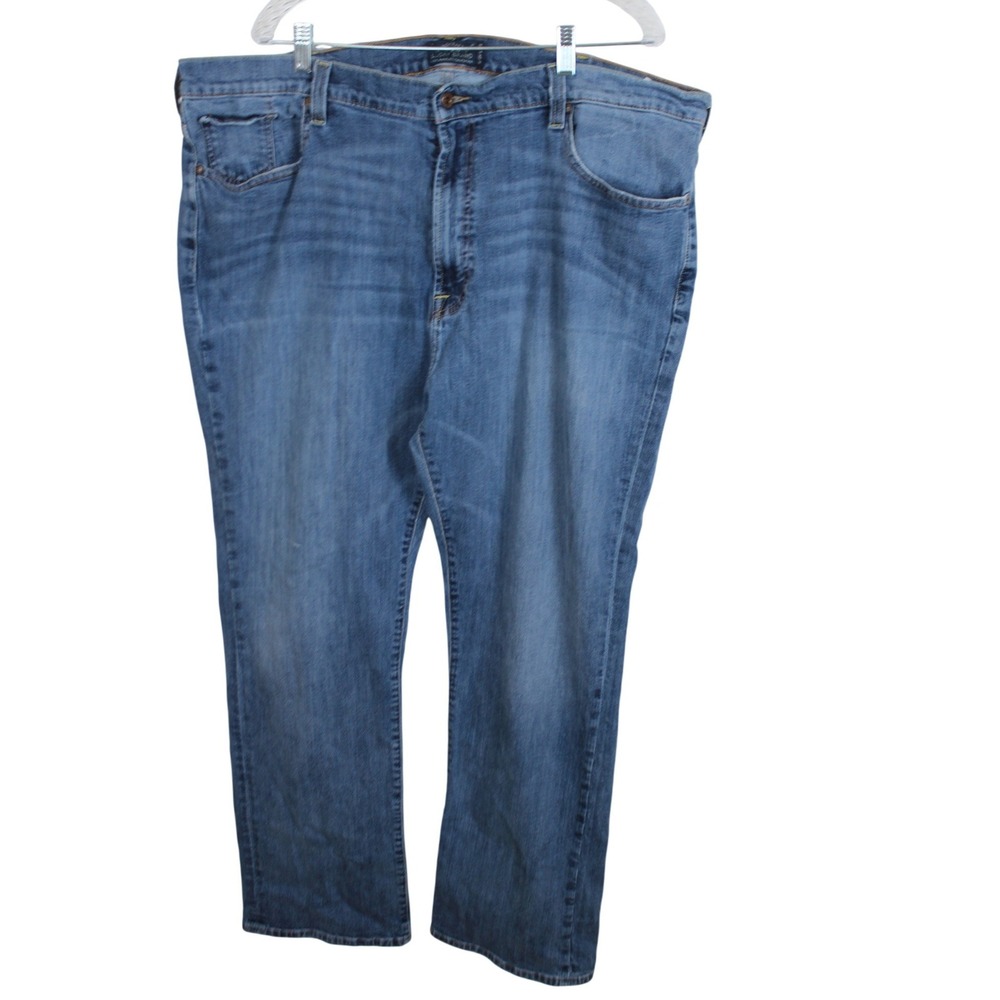 Lucky Brand 181 Relaxed Straight Jeans Mens 46x34 Blue Medium Wash Denim